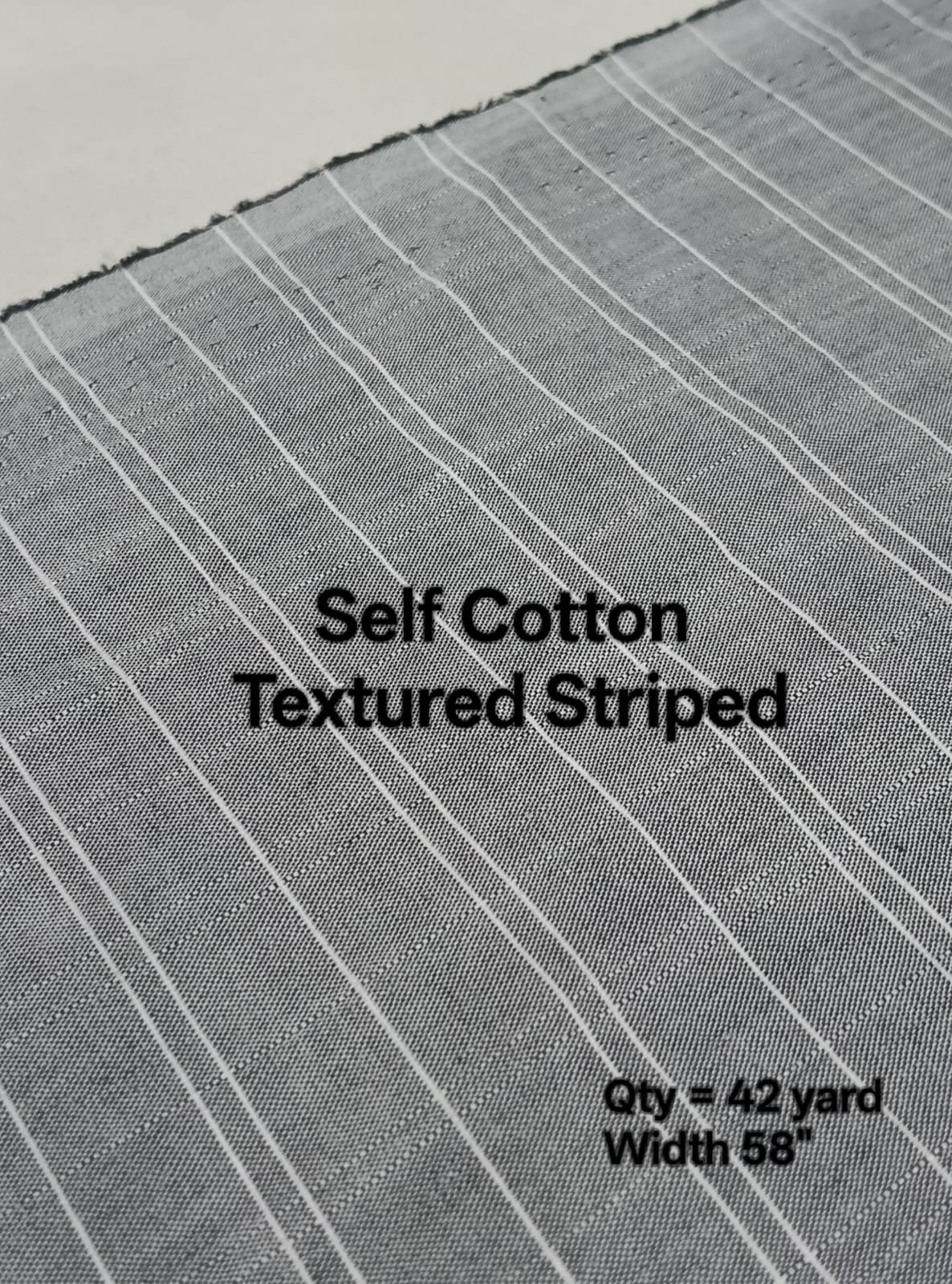 Self Textured CottonStriped