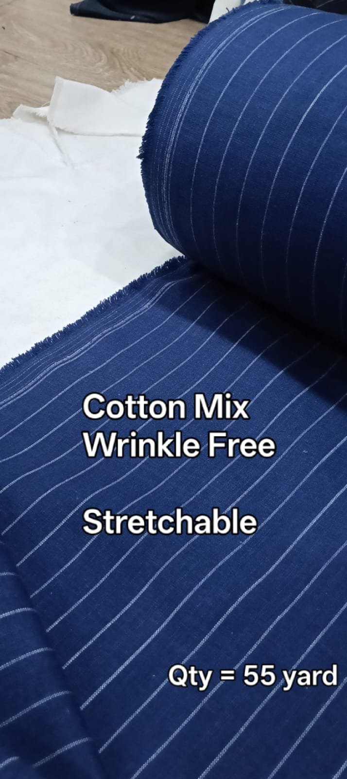 Cotton Mix Wrinkle Free